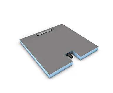 WEDI Fundo Plano Linea, element podłogowy z odpływem liniowym, prostokątny, długość korytka 700mm (1200mm x 800mm x 70mm)