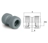 Złączka PB 15 mm prosta - 2