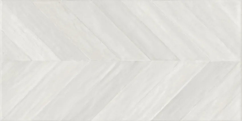 Whole Chevron Maiolica White Naturale Sq. 120X60 Naturale