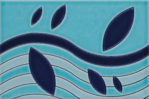 Ceramiche Grazia Brera Turchese dekor 20×30 cm