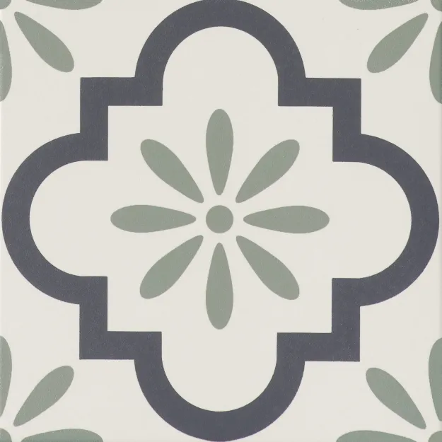 Ceramiche Grazia Shades Of Art Giralda 20X20 Charcoal/Jade GIRAP54