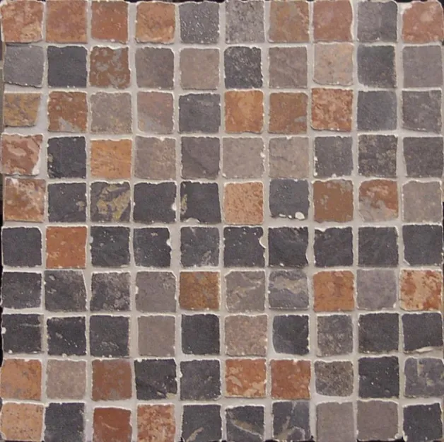 FLAG STONE MOSAICO BLACK 6x6