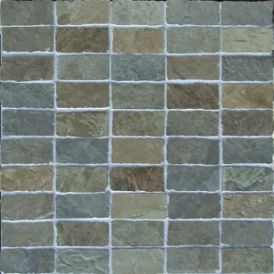 FLAG STONE MOSAICO GREEN  TOZZ. 3X6