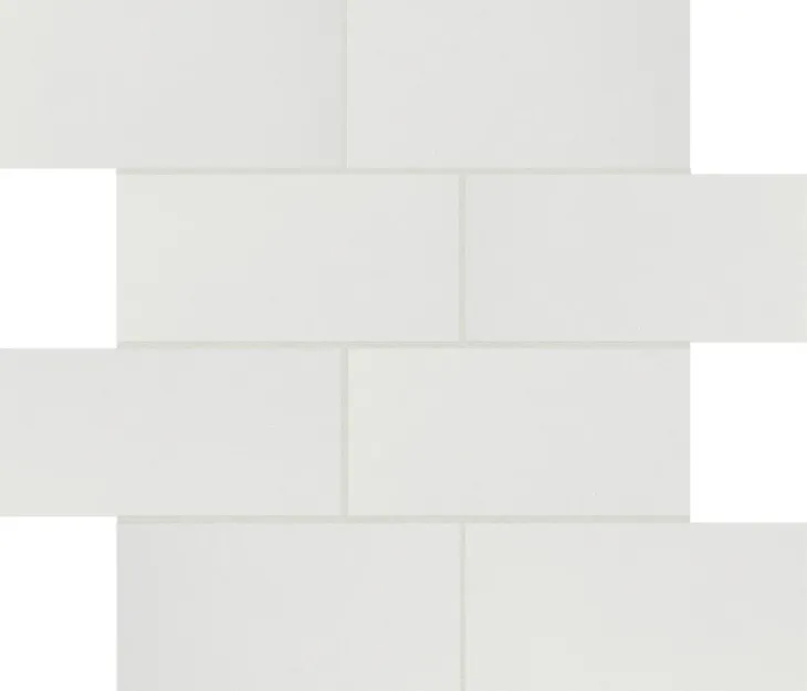 B&W White High-Glo 6Mm 7.5X15 Mur 30X30