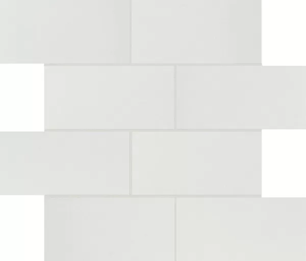 B&W White High-Glo 6Mm 7.5X15 Mur 30X30