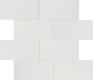 B&W White High-Glo 6Mm 7.5X15 Mur 30X30