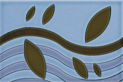 Ceramiche Grazia Brera Viola dekor 20×30 cm