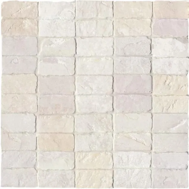 FLAG STONE MOSAICO WHITE  TOZZ. 3X6