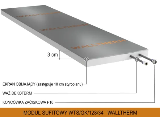 Walltherm. Ogrzewanie i chłodzenie sufitowe WTM/GK/112/Z