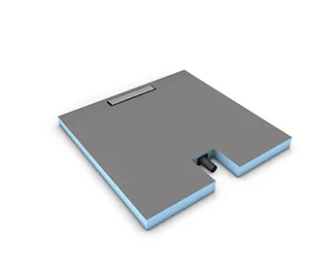 WEDI Fundo Plano Linea, element podłogowy z odpływem liniowym, prostokątny, długość korytka 900mm (1200mm x 1000mm x 70mm)