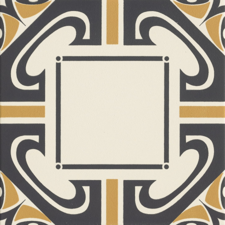 Ceramiche Grazia Althaus Dresda Nero/Ocra 20×20 cm