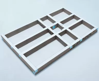 WEDI Fundo Primo Easy Set kwadratowy, odpływ centralny (1200mm x 1200mm x 100mm)