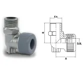 Kolanko mosiężne GZ 15x1/2