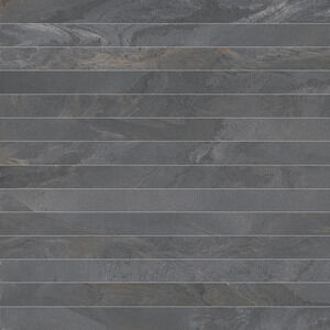 Iris Diesel Liquid Stone Black Mosaico Listelli Sq. 30X30 Matt