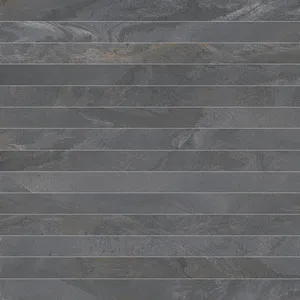 Iris Diesel Liquid Stone Black Mosaico Listelli Sq. 30X30 Matt