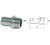 Łącznik mosiężny GZ 22x3/4