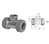 Podejście mosiężne 15x1/2