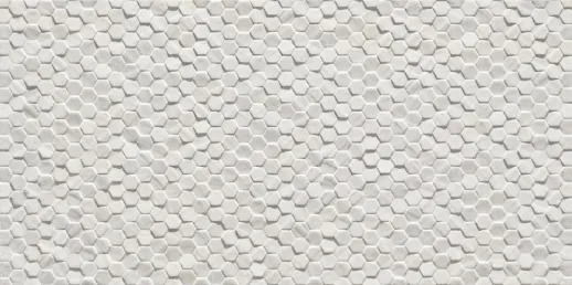 PIEMME GEOSTONE ESAGONETTA BIANCO NAT/RET 30X60CM