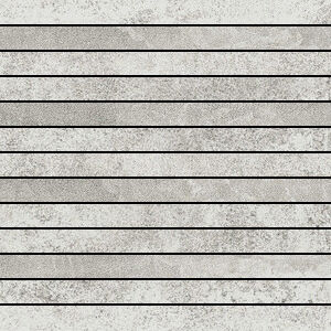 Iris Diesel Hard Leather Ivory Mosaico Listello 30X30 Naturale