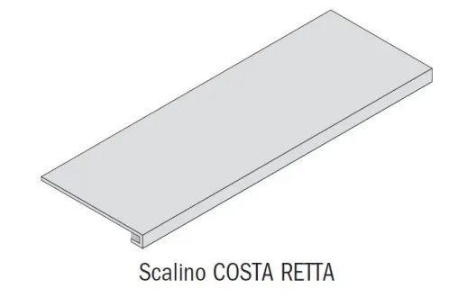 FMG Marmi Maxfine Scalino Costa Retta Prelucidato Test/Test Płytka 120X35