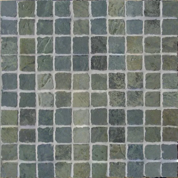 FLAG STONE MOSAICO GREEN 6x6