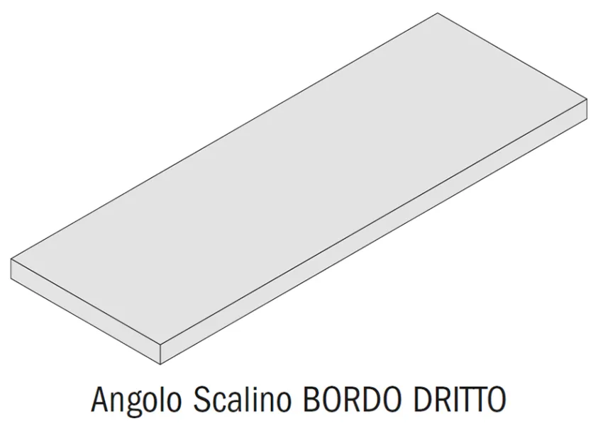 FMG Marmi Maxfine Angolo Scalino Bordo Glint Test/Test Płytka 150X35