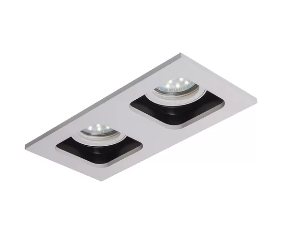 Mistic Lighting oczko stropowe Double miniQuad 2xMR16 biały mat/czarna wpuszczana MSTC-05355551
