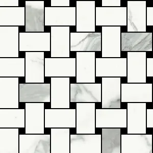 Fmg Marmi Select Bianco Venato Extra Shape Lucidato Sq. 30X30 lucidato