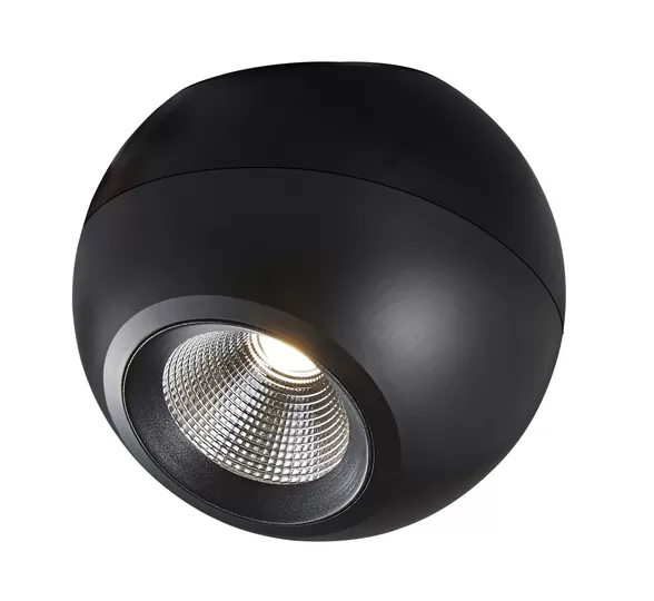 Mistic Lighting plafon (reflektorek) LED Madball 8,9W 1135lm 3000K czarny MSTC-05411171