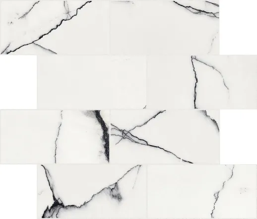 B&W Marble Breach Mat 6Mm Mur.Sf 7.5X15