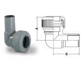 Kolanko PB bose 90° 22 mm - 2