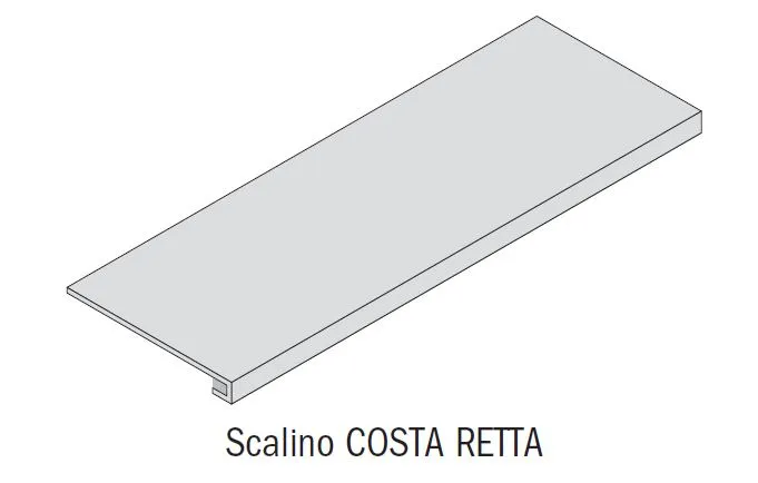FMG Marmi Maxfine Scalino Costa Retta Glint Test/Test Płytka 150X35