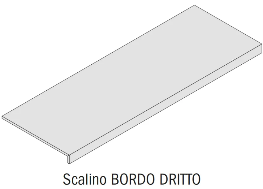 FMG Marmi Maxfine Scalino Bordo Prelucidato Test/Test Płytka 120X35
