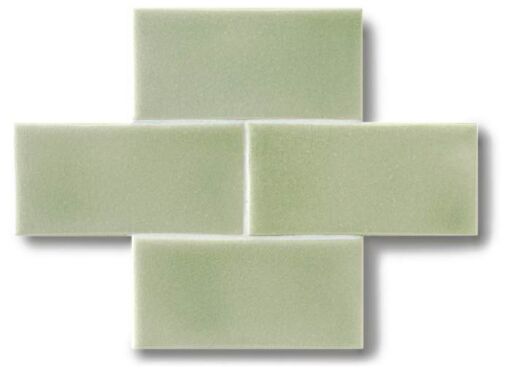 Ceramiche Grazia Essenze Felce Craquelé płytka ścienna 6,5×13 cm