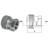 Złączka GW mosiężna 32x1 1/4